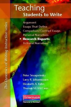 Paperback Teaching Students to Write Research Reports Book