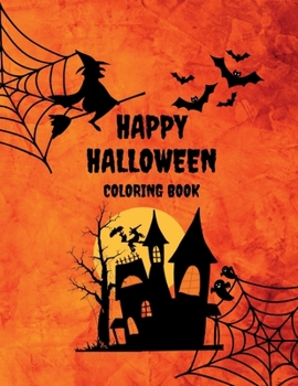 Paperback Happy Halloween Coloring Book