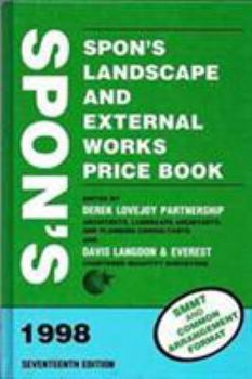 Hardcover Spon's Landscape and External Works Price Book 1998 Book