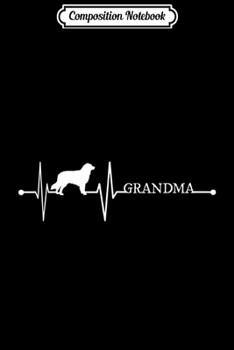 Composition Notebook: Australian Shepherd Grandma Heartbeat Gift EKG Dogs Lover  Journal/Notebook Blank Lined Ruled 6x9 100 Pages