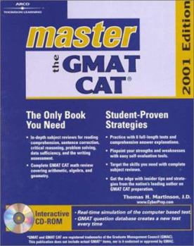 Paperback Arco Master the GMAT CAT 2001 W/CD [With CDROM] Book