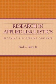 Paperback Research in Applied Linguistics: Becoming a Discerning Consumer Book
