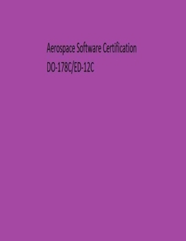 Paperback Aerospace Software Certification DO178C/ED-12C Book