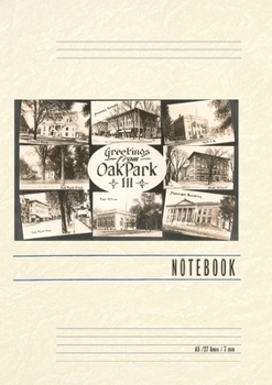 Paperback Vintage Lined Notebook Greetings from Oak Park, Illinois Book