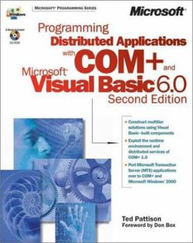 Paperback Programming Distributed Applications with Com] and Microsoft Visual Basic [With CDROM] Book