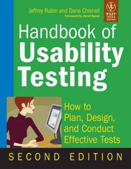 Paperback Handbook Of Usability Testing: How To Plan, Design And Conduct Effective Tests Book