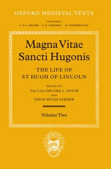 Hardcover Magna Vita Sancti Hugonis: Volume II: The Life of St. Hugh of Lincoln Book