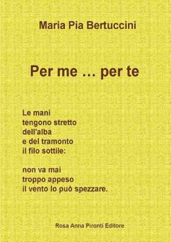 Paperback Per me per te [Italian] Book