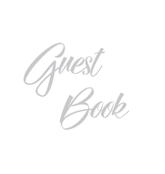 Hardcover Silver Guest Book, Weddings, Anniversary, Party's, Special Occasions, Memories, Christening, Baptism, Wake, Funeral, Visitors Book, Guests Comments, V Book