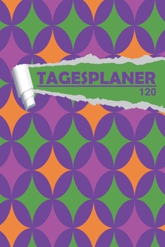 Tagesplaner Retro Muster 70er 80er Jahre: Eleganter Terminplaner I DIN A5 I 120 Seiten I Tageskalender I Organizer für Schüle, Uni und Büro (Abstrakte Tagesplaner) (German Edition)