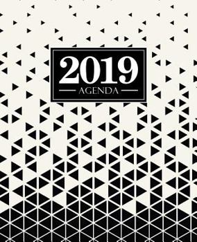 Paperback Agenda 2019: 19x23cm: Agenda 2019 semainier: triangles noir et blanc 5685 [French] Book