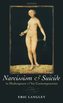 Hardcover Narcissism & Suicide Shakesp & Contemp C Book