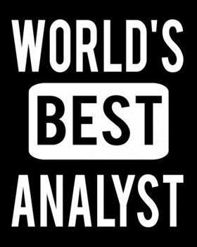 World's Best Analyst: 2020 Calendar Day to Day Planner Dated Journal Notebook Diary 8" x 10" 110  Pages Clean Detailed Book