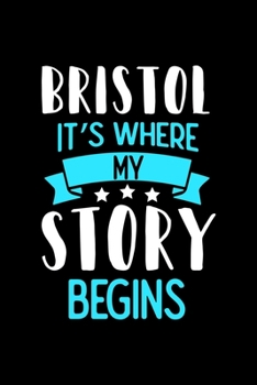 Paperback Bristol It's Where My Story Begins: Bristol Graph Paper Notebook with 120 pages 6x9 perfect as math book, sketchbook, workbook and diary Book
