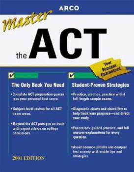 Paperback Arco Master the ACT Book