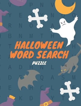 Paperback Halloween Word Search Puzzle: Hallween Fun for Adults and Kids Word Search Book Puzzle Book