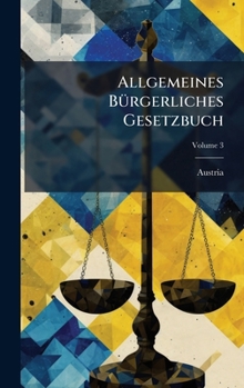 Hardcover Allgemeines BÃ1/4rgerliches Gesetzbuch [German] Book