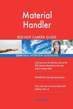Paperback Material Handler RED-HOT Career Guide; 2544 REAL Interview Questions Book