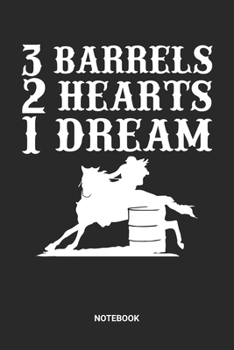 Notebook: Barrel Racing Themed Notebook (6x9 inches) with Blank Pages ideal as a Chasing Cans Cloverleaf Journal. Perfect as a Horse Riding Book for ... Lovers. Great gift for Kids, Men and Women