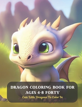 Dragon Coloring Book For Ages 4-8 Forty: Cute Little Dragons To Color In