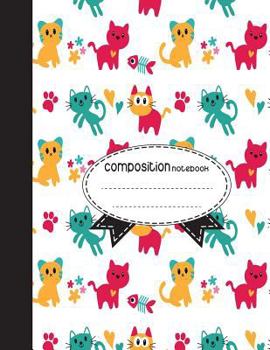 Paperback Composition Notebook, 8.5 x 11, 110 pages: Cats: (School Notebooks) Book