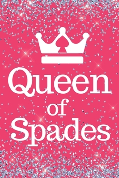 Paperback Queen of Spades: Queen of Spades 6x9inch Composition Book/Planner. Great gift for Spades Players. Ideal for Women, Teens and Queens for Book