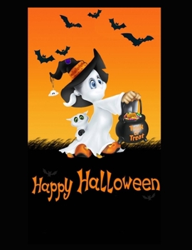 happy halloween: Halloween Coloring Book for Adults and kids: 50+ spooky coloring pages filled with monsters, witches, pumpkin, haunted house and more ... Ultimate halloween gift for adults and kids.