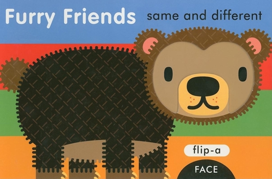 Board book Flip-A-Face Series: Furry Friends: Same and Different Book