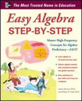Paperback Easy Algebra Step-By-Step Book