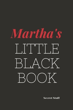 Paperback Martha's Little Black Book.: Martha's Little Black Book. Book