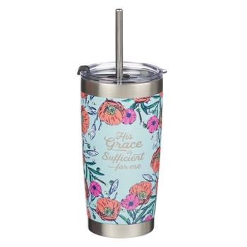 Misc. Travel Mug Stainless Steel His Grace Is Sufficient 2 Corinthians 12:9 Book