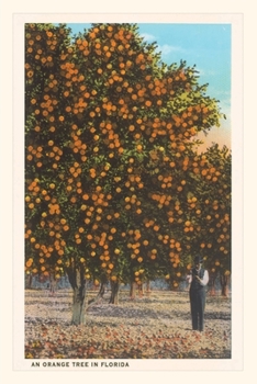 Paperback Vintage Journal Orange Trees Book