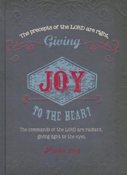 Hardcover Joy Psalm 19:8 Journal Book