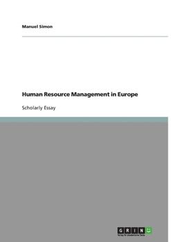 Paperback Human Resource Management in Europe Book