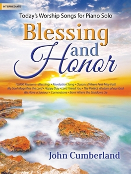 Paperback Blessing and Honor: Today's Worship Songs for Piano Solo Book