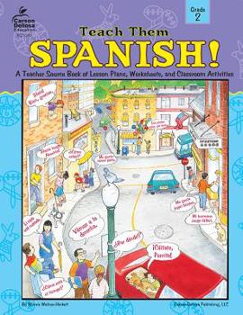 Paperback Teach Them Spanish!, Grade 2 Book