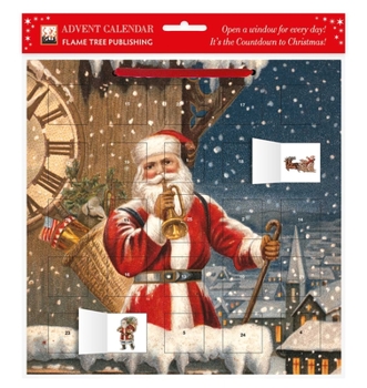 Calendar Snowy Santa Claus Advent Calendar (with Stickers) Book