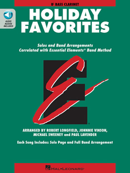 Paperback Essential Elements Holiday Favorites: BB Bass Clarinet Book with Online Audio Book