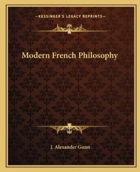 Paperback Modern French Philosophy Book