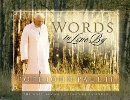 Paperback Pope John Paul II: Words to Live by Book