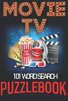 Paperback 101 Word Search: 101 Puzzles Movie & TV Words. All Ages USA Edition. Gift this strange thing to friends, fans that marvel popular TV se Book