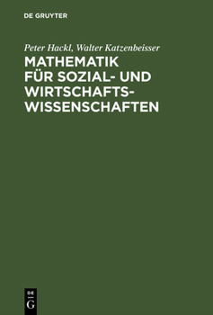 Hardcover Mathematik für Sozial- und Wirtschaftswissenschaften [German] Book