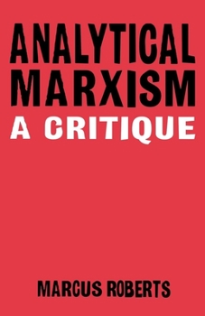 Paperback Analytical Marxixm: A Critique Book