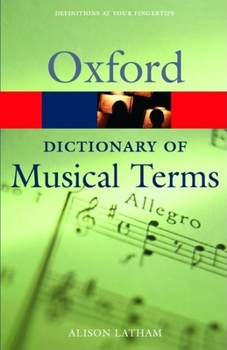 Paperback The Oxford Dictionary of Musical Terms Book
