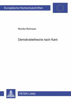 Paperback Demokratietheorie nach Kant [German] Book