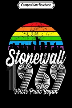 Composition Notebook: 90's Style NYC Gay Pride LBGTQ Rights Stonewall 50th Journal/Notebook Blank Lined Ruled 6x9 100 Pages