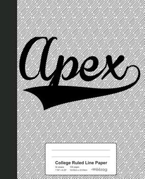 Paperback College Ruled Line Paper: APEX Notebook Book