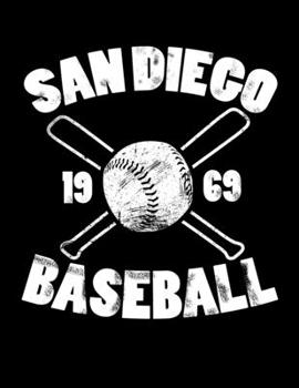 San Diego Baseball: Vintage and Distressed San Diego Baseball Notebook for Baseball Lovers