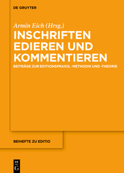 Hardcover Inschriften edieren und kommentieren [German] Book