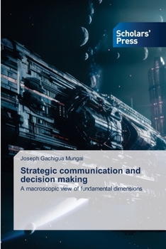 Paperback Strategic communication and decision making Book